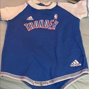 NBA Thunder baby onesie